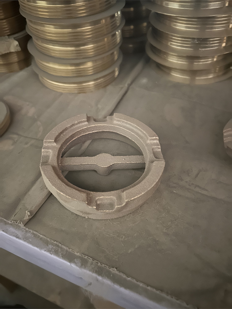 Description of the sand mold casting process for the production of copper parts: